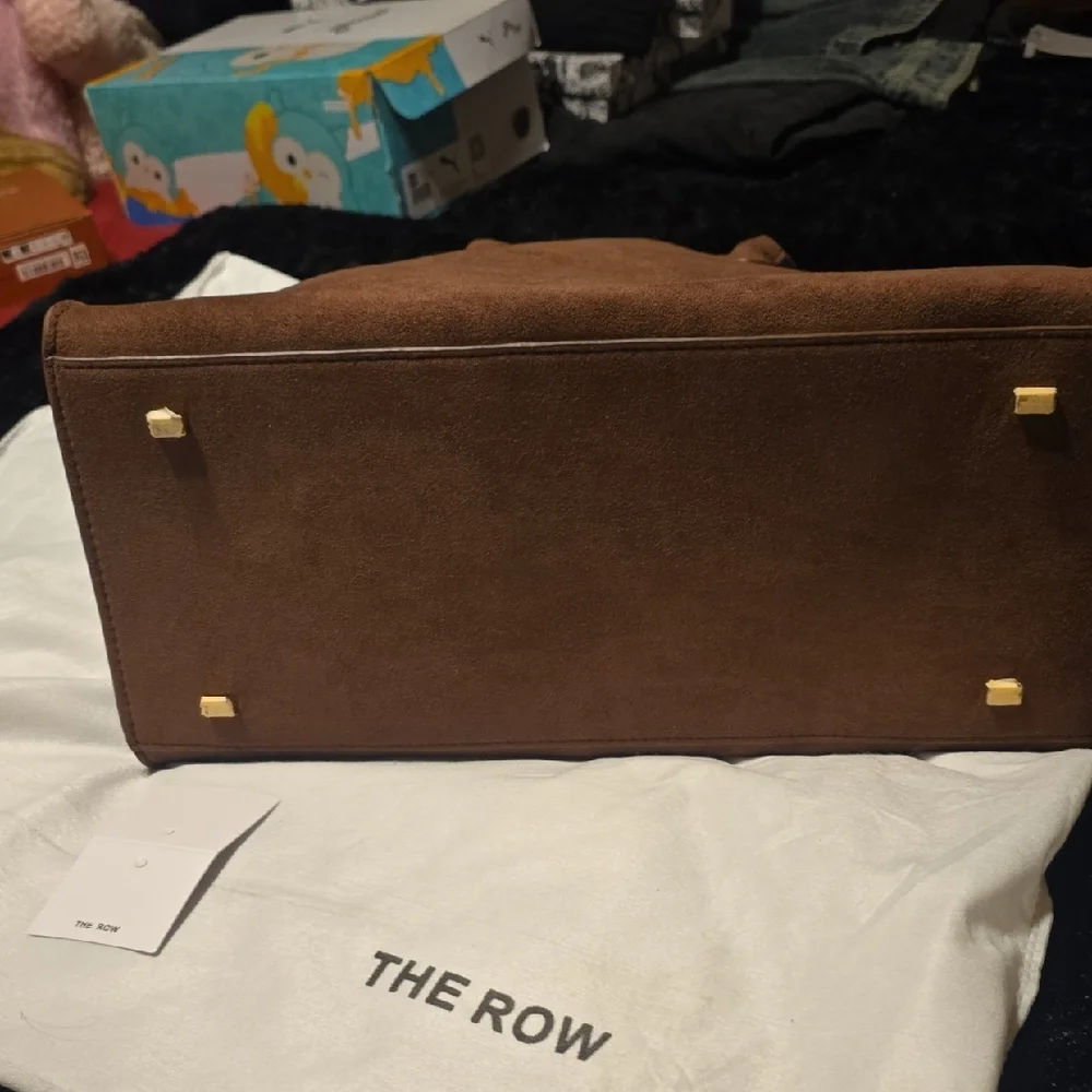 The Row Brown Suede Satchel - Picture 4 of 6